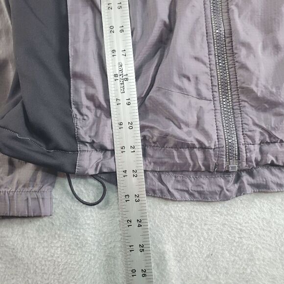 Vintage Reebok Jacket Womens Medium Purple Nylon Full Zip Windbreaker - Picture 5 of 10